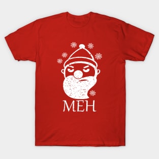 Grumpy Christmas Snow Snowflakes Funny Santa Claus Gift PJ T-Shirt